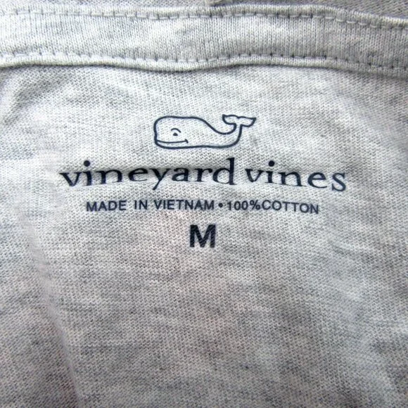 Vineyard Vines Graphic USA Hoodie Men's Size Medium Grey Heather Long Sleeve NEW - Picture 9 of 13